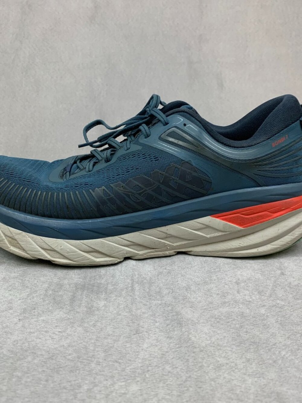Hoka Mens Shoes 13 Blue Real Teal Outer Space Bondi 7 Running 1110518 RTOS